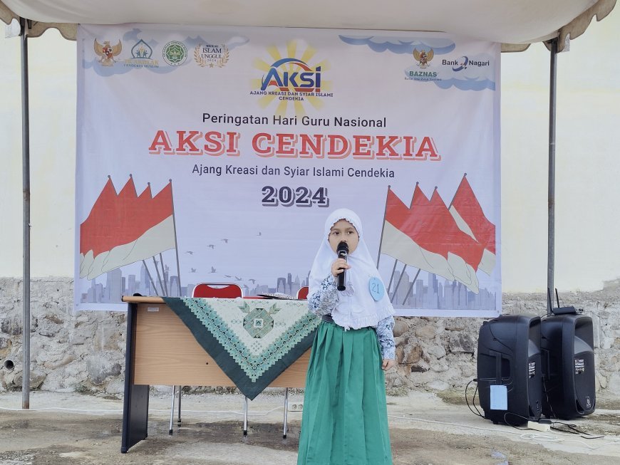 Aksi Cendekia 2024: Lomba Tingkat TK/RA dan SD/MI Se-Kabupaten Sijunjung Berlangsung Meriah