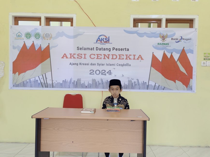 Aksi Cendekia 2024: Lomba Tingkat TK/RA dan SD/MI Se-Kabupaten Sijunjung Berlangsung Meriah