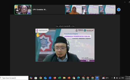 Menjadi Bagian dari Perubahan: LPH Cendekia Muslim Hadiri Webinar BPJPH untuk Layanan Pendirian Lembaga Halal