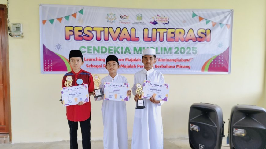 Selamat Para Juara Festival Literasi Cendekia Muslim Lomba Adzan dan Tari Kreasi Daerah Tingkat SD/MI Se-Kabupaten Sijunjung