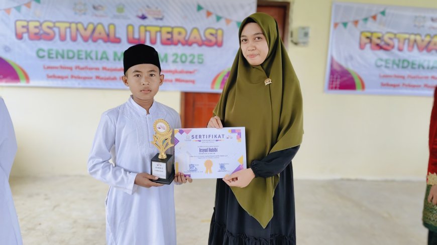 Selamat Para Juara Festival Literasi Cendekia Muslim Lomba Adzan dan Tari Kreasi Daerah Tingkat SD/MI Se-Kabupaten Sijunjung