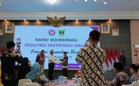 Halal Center Cendekia Muslim Hadiri Rapat Koordinasi Sertifikasi Halal UMK di Padang