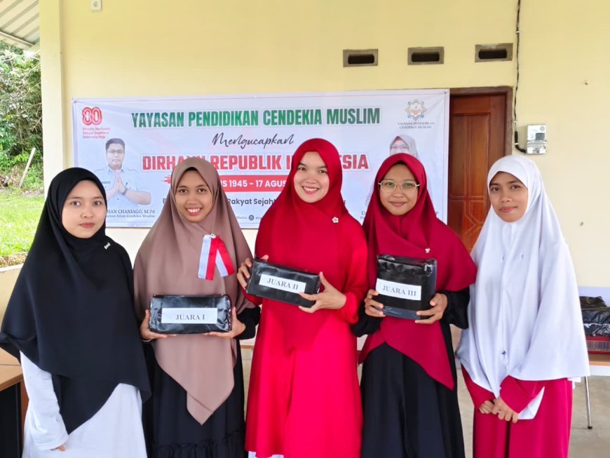 Semarak HUT RI ke-80, Perguruan Islam Cendekia Muslim Gelar Aneka Lomba