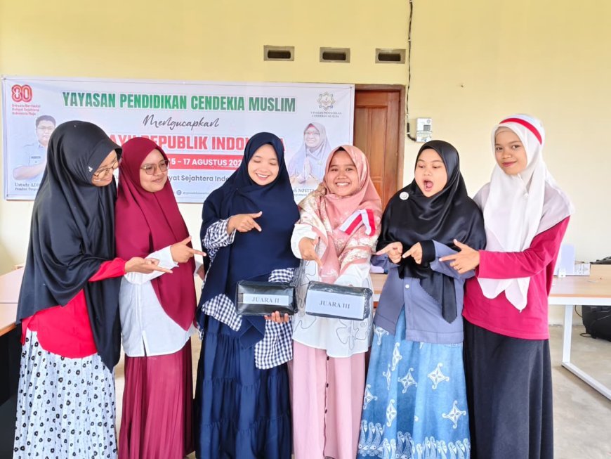 Semarak HUT RI ke-80, Perguruan Islam Cendekia Muslim Gelar Aneka Lomba