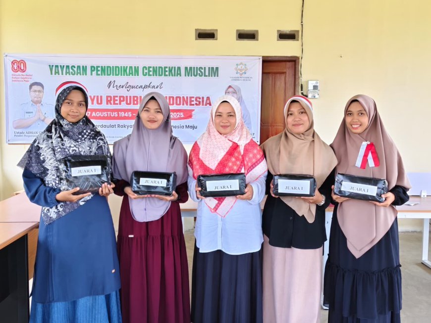 Semarak HUT RI ke-80, Perguruan Islam Cendekia Muslim Gelar Aneka Lomba