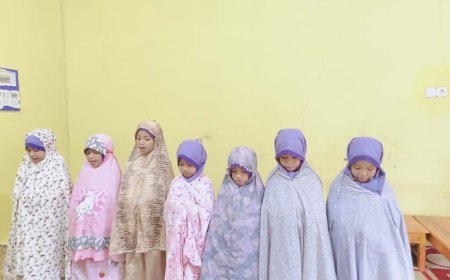 Menumbuhkan Kedisiplinan dan Ketakwaan Sejak Dini, Santri Cendekia Muslim Laksanakan Sholat Dhuha Bersama