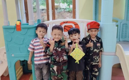 Kreativitas Ramadan di Kelas KB: Santri Akhlak Cendekia Muslim Belajar Membuat Ketupat dari Origami