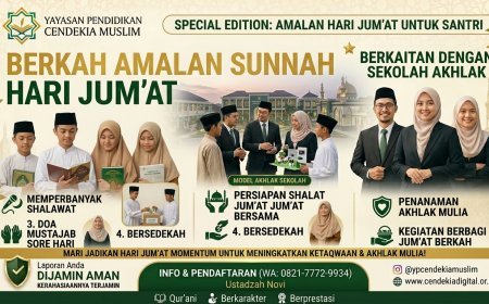 Berkah Amalan Sunnah Hari Jum’at: Menanamkan Ketakwaan, Akhlak Mulia, dan Cinta Sunnah bagi Santri Sekolah Akhlak Cendekia Muslim