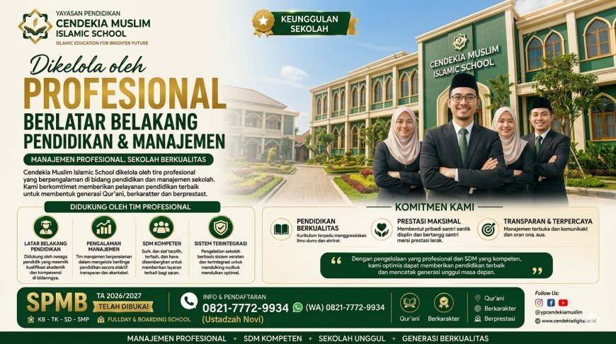 Dikelola Profesional, Mendidik dengan Hati: Komitmen Cendekia Muslim Membangun Generasi Qur’ani Berprestasi