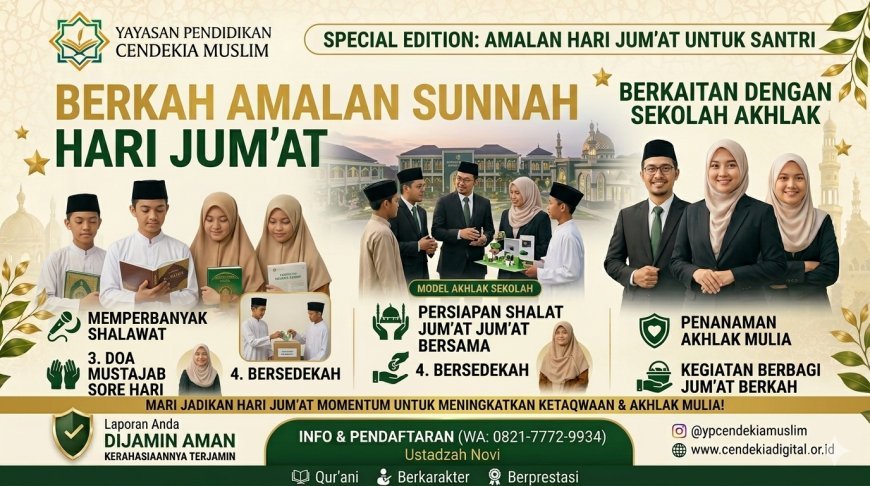 Berkah Amalan Sunnah Hari Jum’at: Menanamkan Ketakwaan, Akhlak Mulia, dan Cinta Sunnah bagi Santri Sekolah Akhlak Cendekia Muslim