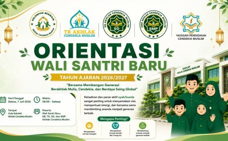 Orientasi Wali Santri Baru 2026/2027, Yayasan Pendidikan Cendekia Muslim Perkuat Sinergi Sekolah dan Keluarga dalam Membangun Generasi Berakhlak Mulia
