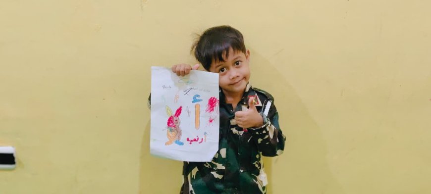Belajar Bahasa Arab Jadi Menyenangkan, Santri TK Akhlak Cendekia Muslim Mengenal Huruf Hijaiyah melalui Kegiatan Mewarnai Huruf Alif dan Gambar Kelinci