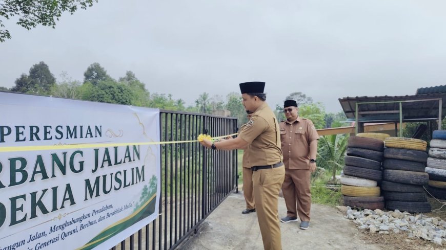 Simbol Aksesibilitas dan Kemajuan: Peresmian Gerbang Jalan Cendekia Muslim Perkuat Sinergi Nagari dan Yayasan